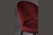 Miniature Chaise Barbara en velours rouge 7