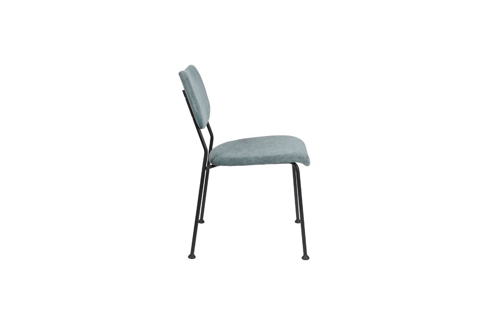 chaise benson gris-bleu - 8