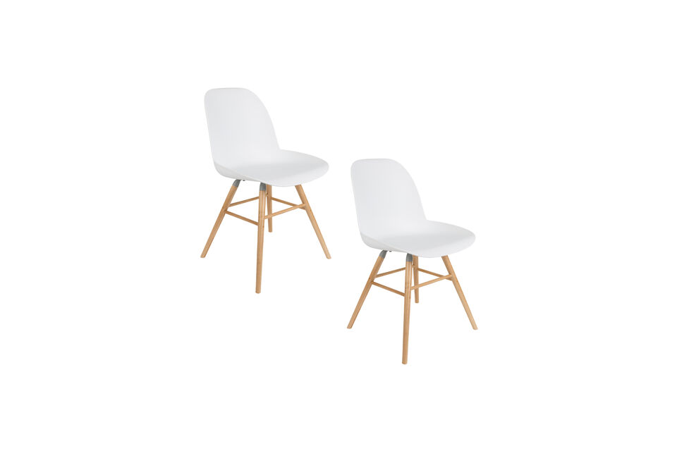 Chaise blanche Albert Kuip - 17