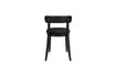 Miniature Chaise Brandon noire en velours et bois 13