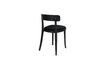 Miniature Chaise Brandon noire en velours et bois 14