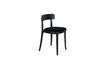 Miniature Chaise Brandon noire en velours et bois 12