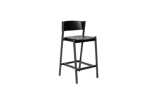 Chaise de bar en placage de chêne noir Oblique