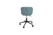 Miniature Chaise de bureau ajustable en tissu bleu et noir OMG 8