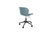 Miniature Chaise de bureau ajustable en tissu bleu et noir OMG 9