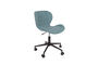 Miniature Chaise de bureau ajustable en tissu bleu et noir OMG Détouré