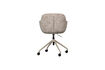 Miniature Chaise de bureau chenille taupe MORROS 4