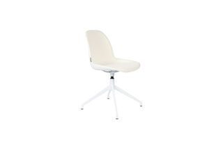 Chaise de bureau en bouclette blanc Albert Kuip