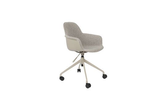 Chaise de bureau en plastique gris Albert Kuip