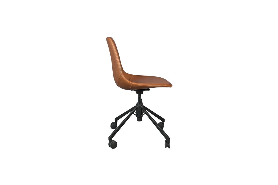 Chaise de bureau Franky marron - 10