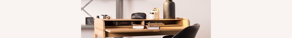 Mise en avant matière Chaise de bureau Nikki All Black