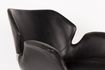 Miniature Chaise de bureau Nikki All Black 4