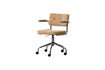 Miniature Chaise de bureau tissu côtelé sable foncé Kova 1