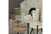 Miniature Chaise de bureau tissu côtelé sable foncé Kova 2