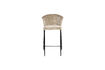 Miniature Chaise de comptoir en tissu beige Georgio 9