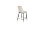 Miniature Chaise de comptoir en tissu beige Lionel Détouré