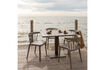 Miniature Chaise de jardin à barreaux polypropylène taupe Bliss 2