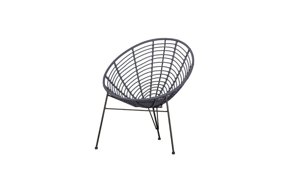 Chaise de jardin bleu Jane Woood