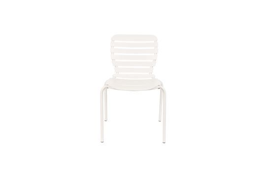 Chaise de jardin en aluminum blanc Vondel