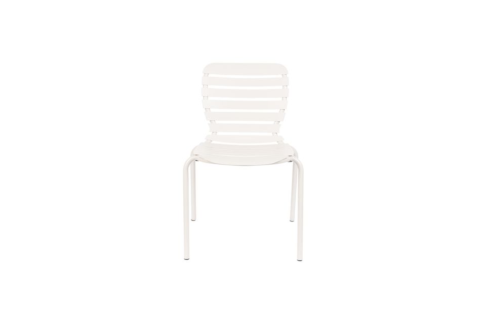 Chaise de jardin en aluminum blanc Vondel Zuiver