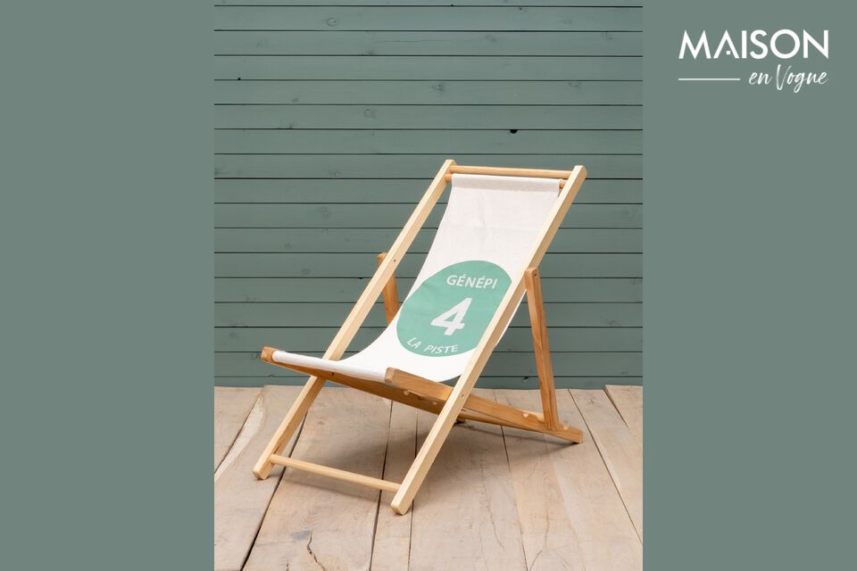 Chaise de jardin en bois clair Génépi Chehoma