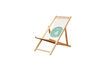 Miniature Chaise de jardin en bois clair Génépi 6
