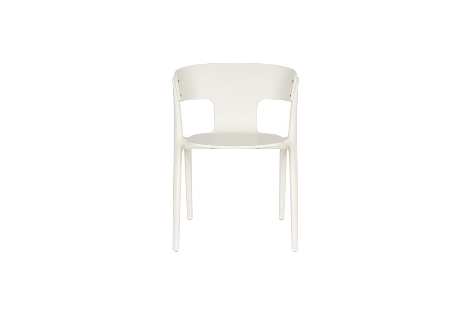 Découvrez la chaise de jardin en plastique beige Horizon