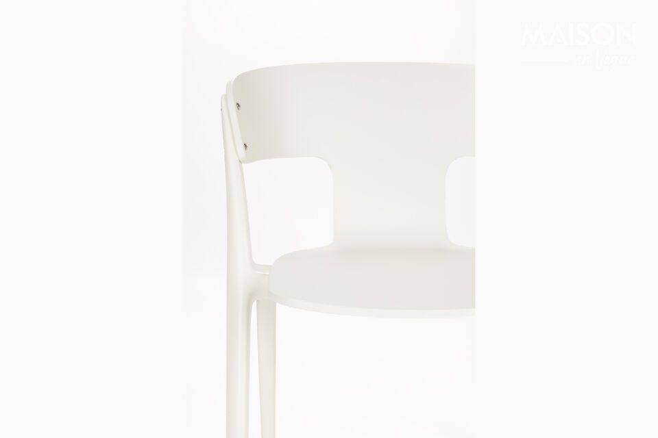 Chaise de jardin en plastique beige Horizon - 9