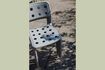 Miniature Chaise de jardin en plastique gris Serra 3