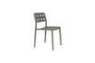 Miniature Chaise de jardin en plastique gris Serra 5