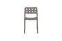 Miniature Chaise de jardin en plastique gris Serra Détouré