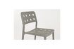 Miniature Chaise de jardin en plastique gris Serra 8