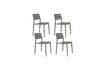 Miniature Chaise de jardin en plastique gris Serra 11