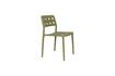 Miniature Chaise de jardin en Plastique polypropylène Vert Serra 6