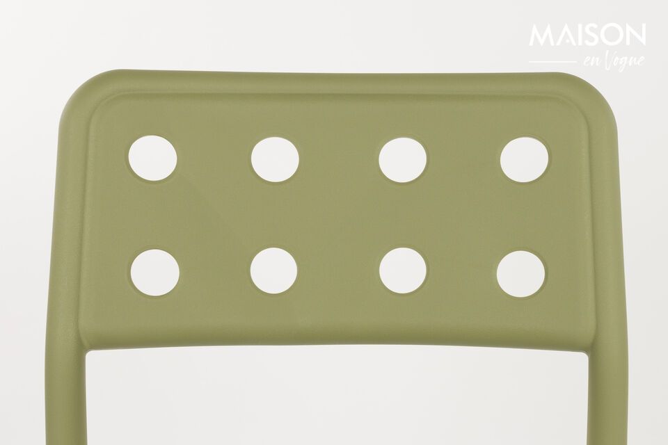 Chaise de jardin en Plastique polypropylène Vert Serra - 12