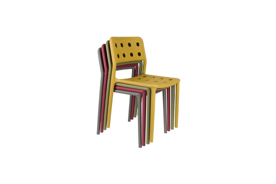 Chaise de jardin en Plastique polypropylène Vert Serra - 9