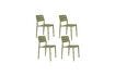 Miniature Chaise de jardin en Plastique polypropylène Vert Serra 12