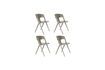 Miniature Chaise de jardin en plastique taupe Horizon 8