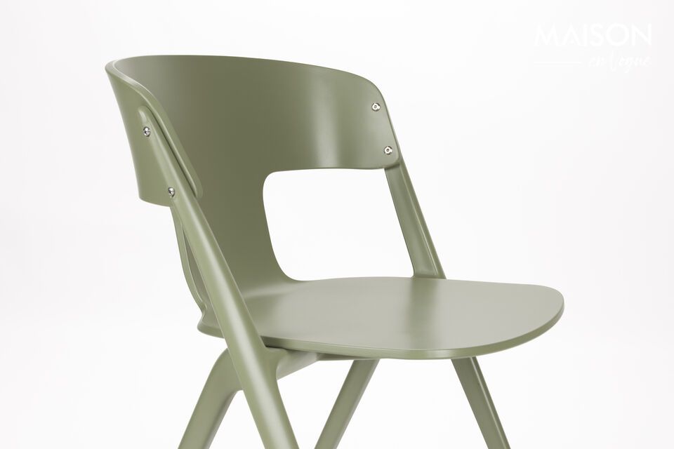 Chaise de jardin en plastique vert Horizon - 7