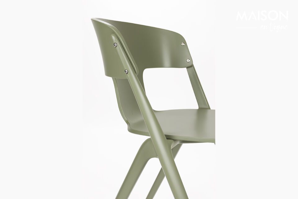 Chaise de jardin en plastique vert Horizon - 8