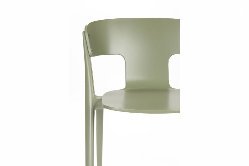 Chaise de jardin en plastique vert Horizon - 9