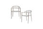 Miniature Chaise de jardin lot de 2 corde et aluminium gris clair Yellow Détouré