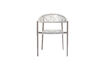 Miniature Chaise de jardin lot de 2 corde et aluminium gris clair Yellow 2