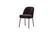Miniature Chaise de salle à manger 83x50x57 cm Chenille 3D Brun foncé Vogue 1