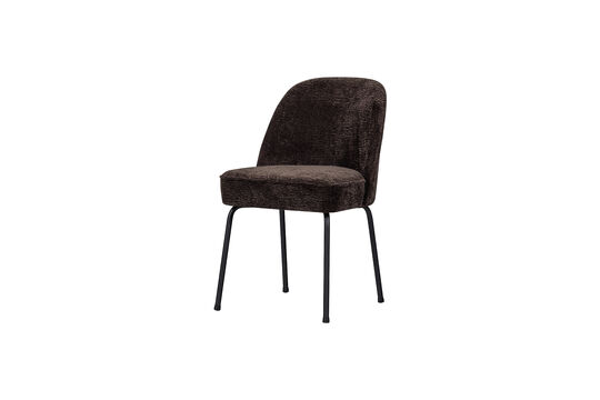 Chaise de salle à manger 83x50x57 cm Chenille 3D Brun foncé Vogue