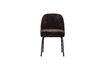 Miniature Chaise de salle à manger 83x50x57 cm Chenille 3D Brun foncé Vogue 4