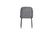 Miniature Chaise de salle à manger à rayures noir/gris VOGUE 6