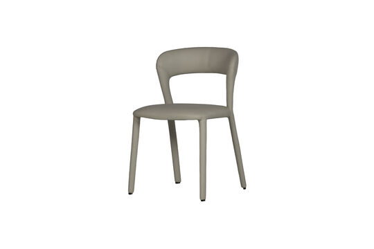 Voir la fiche produit chaise de salle à manger aspect cuir beige NOBLE Chaise de salle à manger aspect cuir beige NOBLE