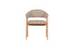 Miniature Chaise de salle à manger avec accoudoirs Bois Naturel TUNAR 3