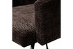 Miniature Chaise de salle à manger avec accoudoirs chenille 3D brun foncé MOUNT 9